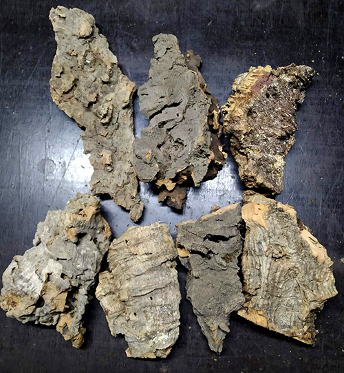 Блок для орхідей з кори пробкового дуба (комплект з 7 блоків); 166 г.